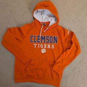 Clemson Tigers Champion Campus Hoodie Sweatshirt (Men's Large) Orange.